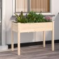 vidaXL Jardinera con forro interior madera maciza abeto 118x59x76 cm vidaXL Jardinera con forro interior madera maciza abeto 118x59x76 cm
