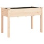 vidaXL Jardinera con forro interior madera maciza abeto 118x59x76 cm vidaXL Jardinera con forro interior madera maciza abeto 118x59x76 cm