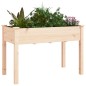 vidaXL Jardinera con forro interior madera maciza abeto 118x59x76 cm vidaXL Jardinera con forro interior madera maciza abeto 118x59x76 cm