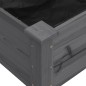vidaXL Jardinera con forro madera maciza de abeto gris 161x45x76 cm vidaXL Jardinera con forro madera maciza de abeto gris 161x45x76 cm