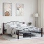 vidaXL Estructura de cama de metal negra 160x200 cm vidaXL Estructura de cama de metal negra 160x200 cm