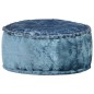 vidaXL Puf redondo de terciopelo azul 40x20 cm