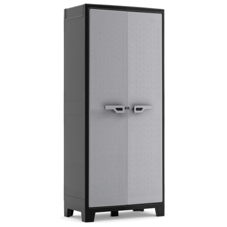 Keter Armario de almacenaje multiusos Titan negro y gris 182 cm