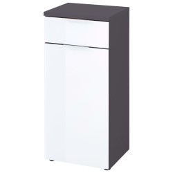 Germania Armario base para baño GW-Pescara blanco y grafito
