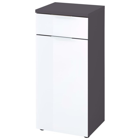 Germania Armario base para baño GW-Pescara blanco y grafito
