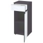 Germania Armario base para baño GW-Pescara blanco y grafito Germania Armario base para baño GW-Pescara blanco y grafito