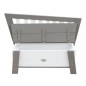 AXI Banco de almacenamiento Corky gris y blanco AXI Banco de almacenamiento Corky gris y blanco