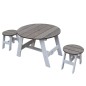 AXI Juego de mesa de pícnic para niños 3 pzas gris y blanco AXI Juego de mesa de pícnic para niños 3 pzas gris y blanco