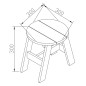 AXI Juego de mesa de pícnic para niños 3 pzas gris y blanco AXI Juego de mesa de pícnic para niños 3 pzas gris y blanco