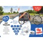 Duvoplus Remolque de bicicleta para mascotas 2 80x56,5x63 cm Duvoplus Remolque de bicicleta para mascotas 2 80x56,5x63 cm
