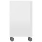 vidaXL Mesa auxiliar madera contrachapada blanco brillante 70x35x55 cm vidaXL Mesa auxiliar madera contrachapada blanco brillante 70x35x55 cm