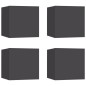 vidaXL Muebles de salón de pared 4 uds gris 30,5x30x30 cm vidaXL Muebles de salón de pared 4 uds gris 30,5x30x30 cm