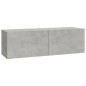 vidaXL Set de muebles de TV 6 pzas madera contrachapada gris hormigón vidaXL Set de muebles de TV 6 pzas madera contrachapada gris hormigón