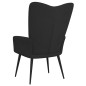 vidaXL Silla de relajación de terciopelo negro vidaXL Silla de relajación de terciopelo negro
