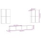 vidaXL Set de muebles de TV 6 pzas madera contrachapada gris hormigón vidaXL Set de muebles de TV 6 pzas madera contrachapada gris hormigón