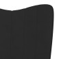 vidaXL Silla de relajación de terciopelo negro vidaXL Silla de relajación de terciopelo negro