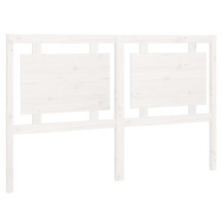 vidaXL Cabecero de cama madera maciza de pino blanco 155,5x4x100 cm