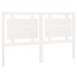 vidaXL Cabecero de cama madera maciza de pino blanco 155,5x4x100 cm vidaXL Cabecero de cama madera maciza de pino blanco 155,5x4x100 cm