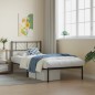 vidaXL Estructura de cama con cabecero metal negro 107x203 cm vidaXL Estructura de cama con cabecero metal negro 107x203 cm