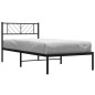 vidaXL Estructura de cama con cabecero metal negro 107x203 cm vidaXL Estructura de cama con cabecero metal negro 107x203 cm