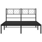 vidaXL Estructura de cama con cabecero metal negro 140x200 cm vidaXL Estructura de cama con cabecero metal negro 140x200 cm