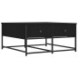 vidaXL Mesa de centro madera de ingeniería negro 80x80x40 cm vidaXL Mesa de centro madera de ingeniería negro 80x80x40 cm