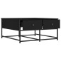 vidaXL Mesa de centro madera de ingeniería negro 80x80x40 cm vidaXL Mesa de centro madera de ingeniería negro 80x80x40 cm
