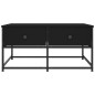 vidaXL Mesa de centro madera de ingeniería negro 80x80x40 cm vidaXL Mesa de centro madera de ingeniería negro 80x80x40 cm