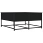 vidaXL Mesa de centro madera de ingeniería negro 80x80x40 cm vidaXL Mesa de centro madera de ingeniería negro 80x80x40 cm