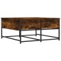vidaXL Mesa de centro madera de ingeniería roble ahumado 80x80x40 cm vidaXL Mesa de centro madera de ingeniería roble ahumado 80x80x40 cm