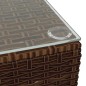 vidaXL Set muebles de jardín 4 piezas y cojines ratán sintético marrón vidaXL Set muebles de jardín 4 piezas y cojines ratán sintético marrón
