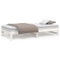 vidaXL Sofá cama extraíble madera maciza de pino blanco 2x(80x200) cm vidaXL Sofá cama extraíble madera maciza de pino blanco 2x(80x200) cm