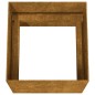 vidaXL Maceta de acero corten 40x41x40 cm