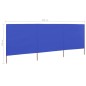 vidaXL Paravientos de playa de 3 paneles tela azul celeste 400x80 cm