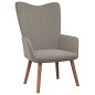 vidaXL Sillón de relax de terciopelo gris claro