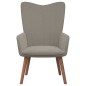 vidaXL Sillón de relax de terciopelo gris claro