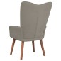 vidaXL Sillón de relax de terciopelo gris claro