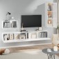 vidaXL Set de muebles de TV 4 pzas madera contrachapada blanco brillo