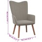 vidaXL Sillón de relax de terciopelo gris claro