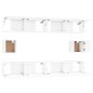 vidaXL Set de muebles de TV 6 pzas madera contrachapada blanco brillo vidaXL Set de muebles de TV 6 pzas madera contrachapada blanco brillo