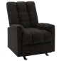 vidaXL Silla reclinable de tela negra vidaXL Silla reclinable de tela negra