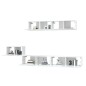 vidaXL Set de muebles de TV 5 pzas madera contrachapada blanco brillo