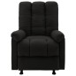 vidaXL Silla reclinable de tela negra vidaXL Silla reclinable de tela negra