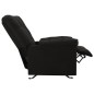 vidaXL Silla reclinable de tela negra vidaXL Silla reclinable de tela negra