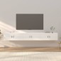 vidaXL Muebles para TV de pared 3 uds blanco brillante 100x34,5x40 cm vidaXL Muebles para TV de pared 3 uds blanco brillante 100x34,5x40 cm