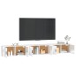 vidaXL Muebles para TV de pared 3 uds blanco brillante 100x34,5x40 cm vidaXL Muebles para TV de pared 3 uds blanco brillante 100x34,5x40 cm