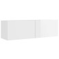vidaXL Set de muebles de TV 8 pzas madera contrachapada blanco brillo