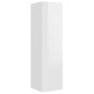 vidaXL Set de muebles de TV 8 pzas madera contrachapada blanco brillo