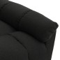 vidaXL Silla reclinable de tela negra vidaXL Silla reclinable de tela negra