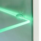 vidaXL Mueble de salón de TV con luces LED blanco brillante 5 piezas